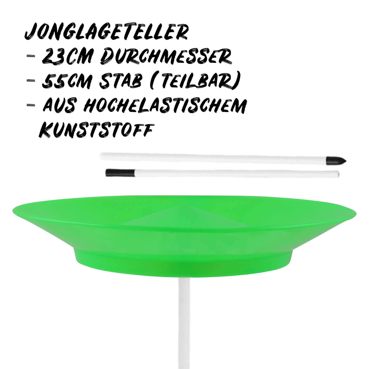 Diabolo Freizeitsport Jonglierball Set für Kinder und Erwachsene - Jonglierset (Zirkus Spielset ab 3 Jahren zum Jonglieren lernen, 11-St., Jonglierbälle Set Kinder mit Keulen, Tüchern & Teller), Juggling Kit Anfänger Erwachsene inkl. Anleitung & Tasche