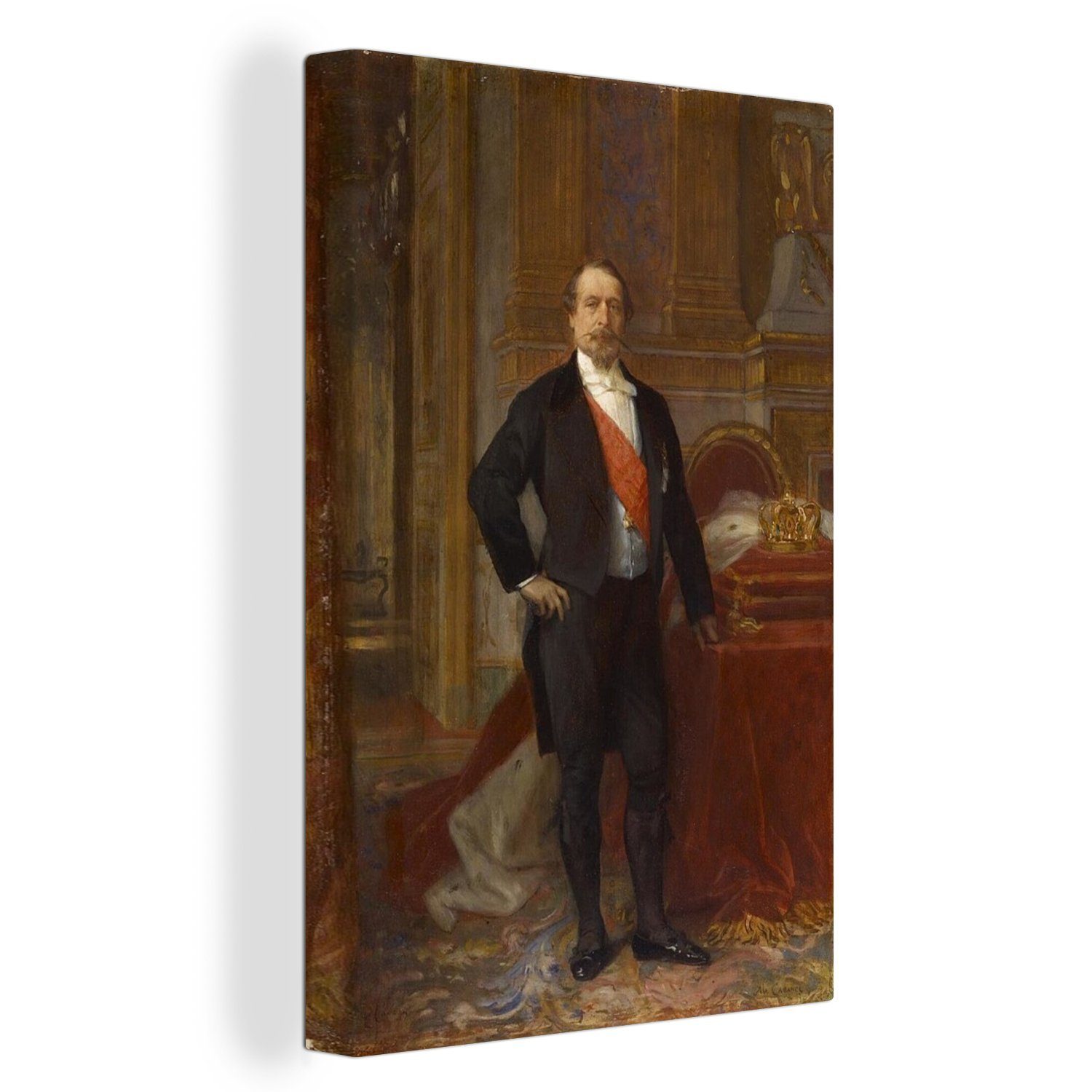 OneMillionCanvasses® Leinwandbild Napoleon III - Gemälde von Alexandre Cabanel, (1 St), Leinwandbild fertig bespannt inkl. Zackenaufhänger, Gemälde, 20x30 cm