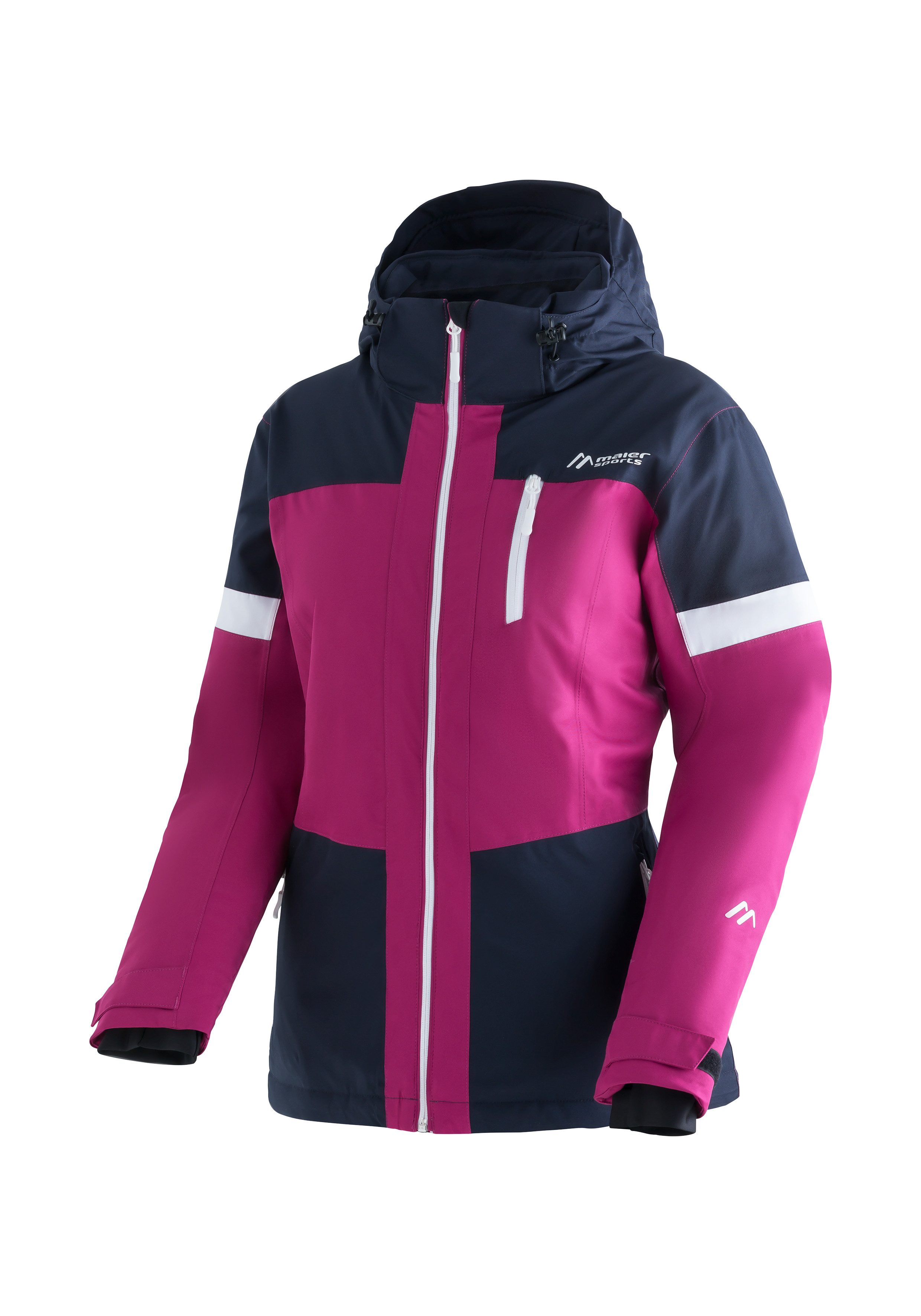 Maier Sports Skijacke HANNI Damen Winterjacke, wasserdicht, 3 RV-Taschen und Kapuze, Regular fit