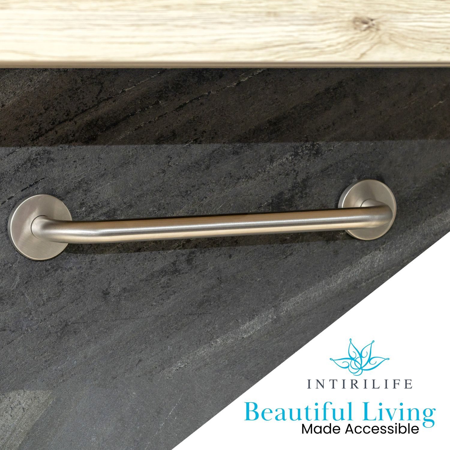 Intirilife Handtuchhalter, Gebürsteter Edelstahl Handtuchhalter günstig online kaufen