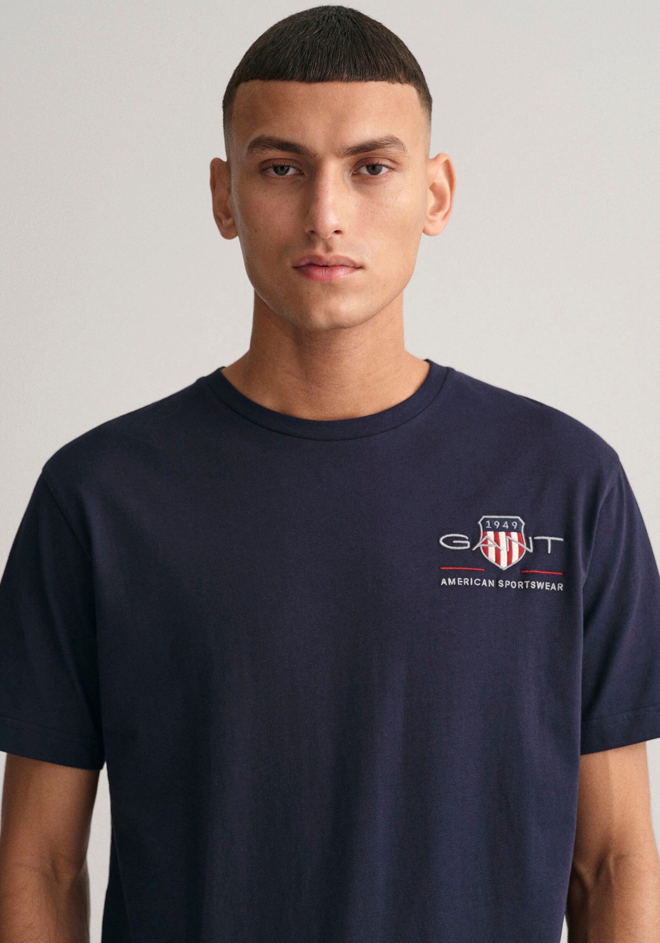 Gant T-Shirt (1-tlg) Stickerei günstig online kaufen