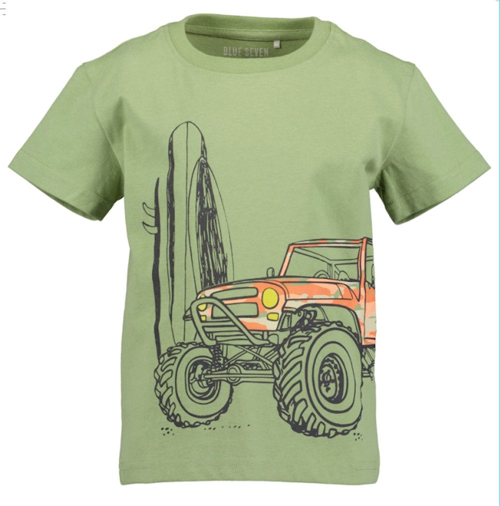 Blue Seven T-Shirt Blue Seven Jungen T-Shirt Jeep Surfen grün (1-tlg)