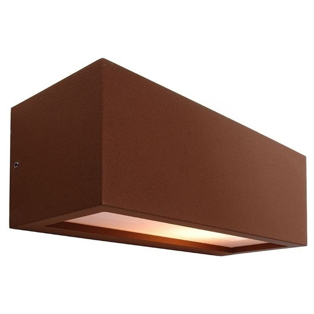 Deko-Light Deckenleuchte Wandleuchte Nein, E27 IP54, Angabe, Leuchtmittel keine in Aussenwandleuchte, warmweiss, Aussenlampe, enthalten: Rilongo Outdoor-Leuchte Braun