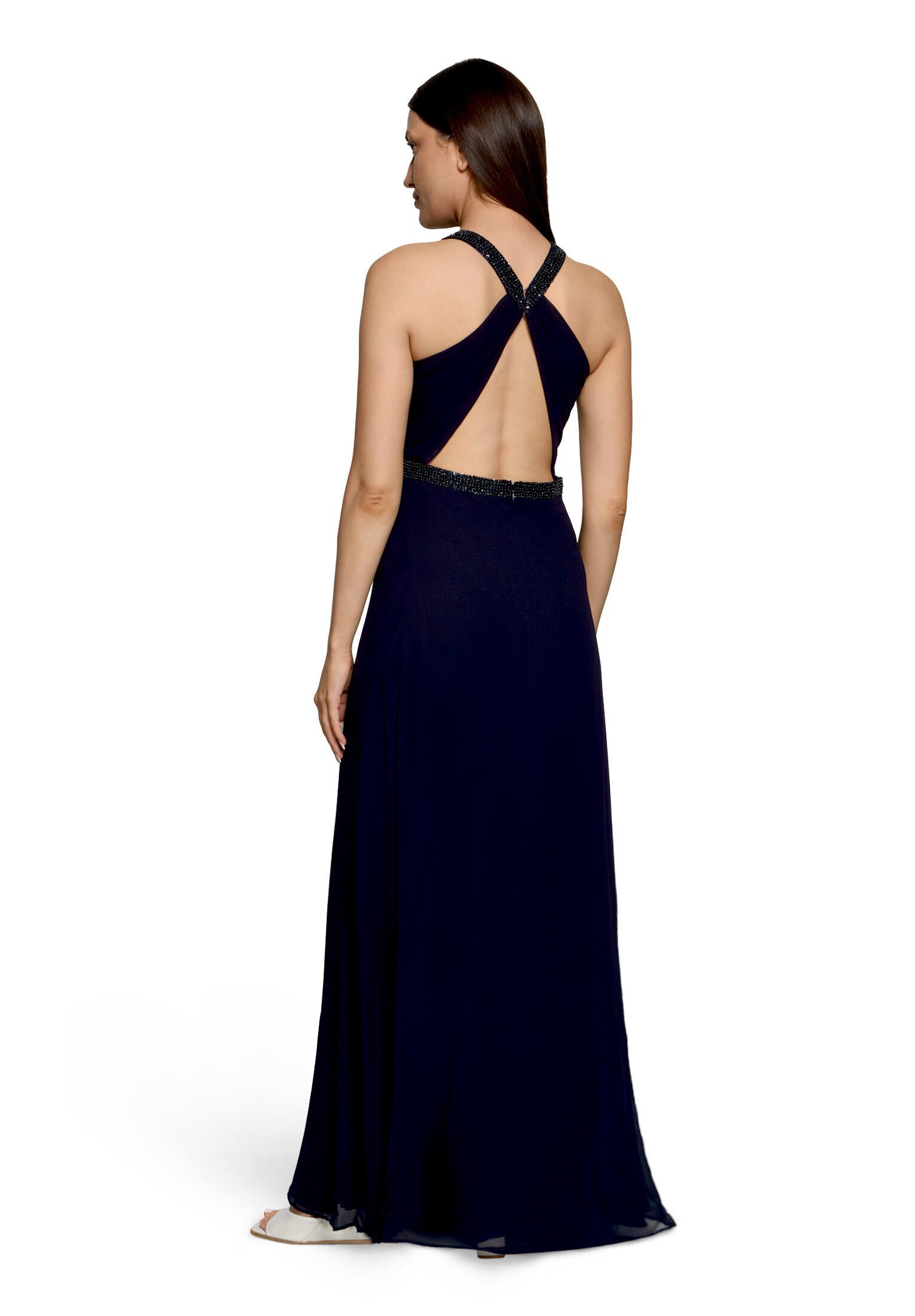 Vera Mont Abendkleid Damen rückenfrei Pailletten