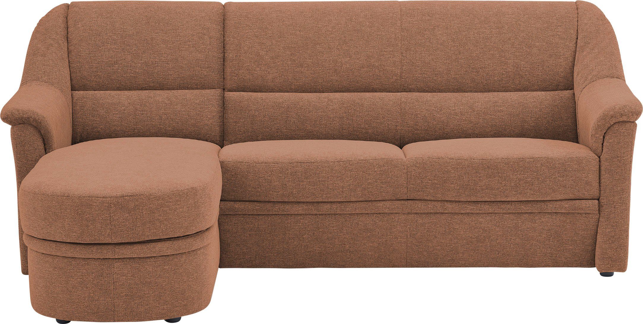 Bettfunktion mit wahlweise 223 Bettkasten und BECK Ecksofa VILLA Breite ccm, Fiora,