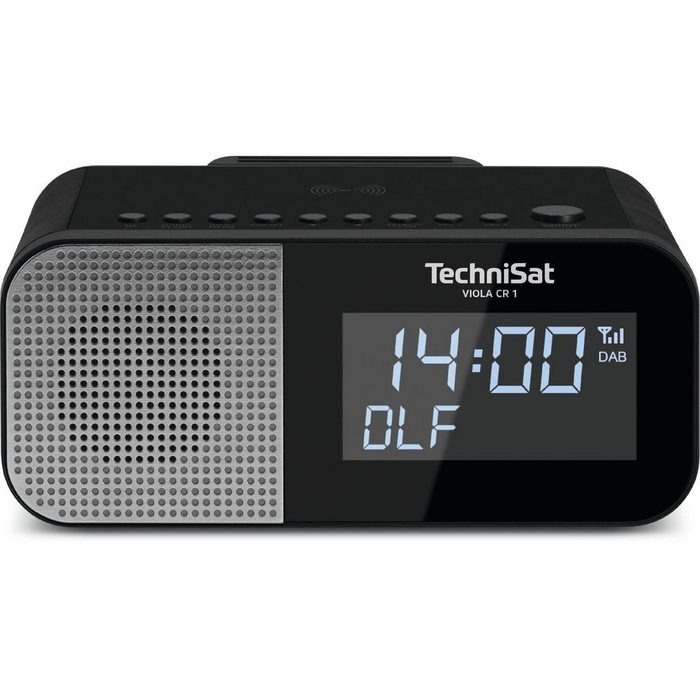 TechniSat VIOLA CR 1 D TechniSat Wireless Charging Display UKW-Radio Digitalradio (DAB) (DAB+ Digitalradio Uhr- und Datumsanzeige Zwei Radiowecktimer möglich)