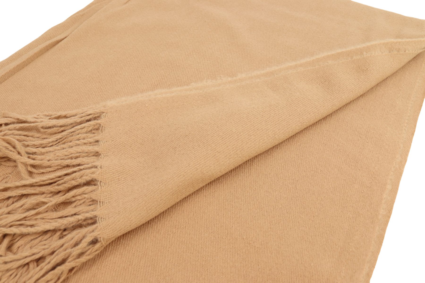 MIRROSI Modeschal mit Farben Auswahl), und ideal Damen Halstuch warmer Winter Fransen, Schal Unifarbe Herbst (Viele für Camel 70x180cm, zur und weicher tolle