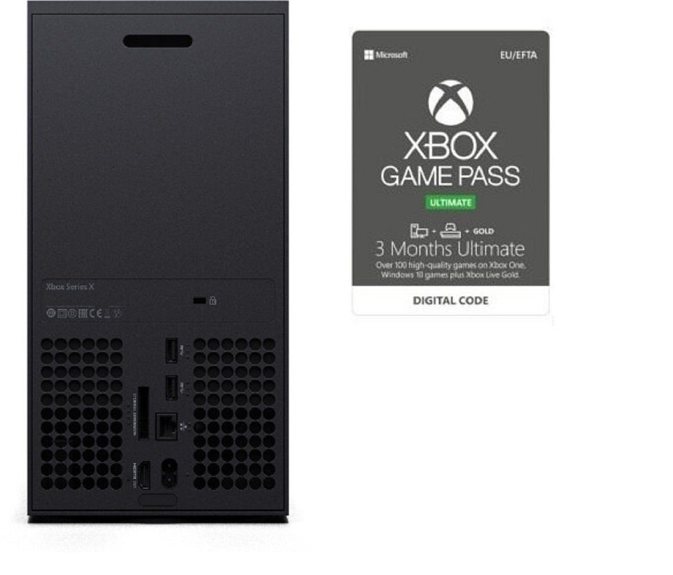 Microsoft Xbox Series X 1 TB + Xbox Game Pass Ultimate - 3-Monats-Abo Xbox-Controller