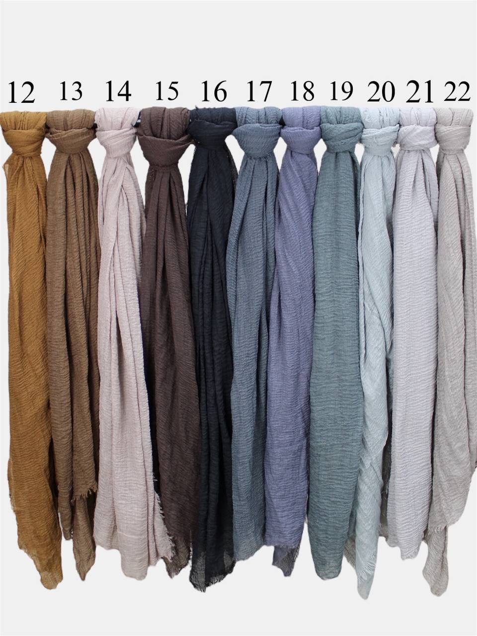 Aymasal Kopftuch Kreppschal Hijab mit Fransen Kopftuch Wraps Scarf Khimar K günstig online kaufen