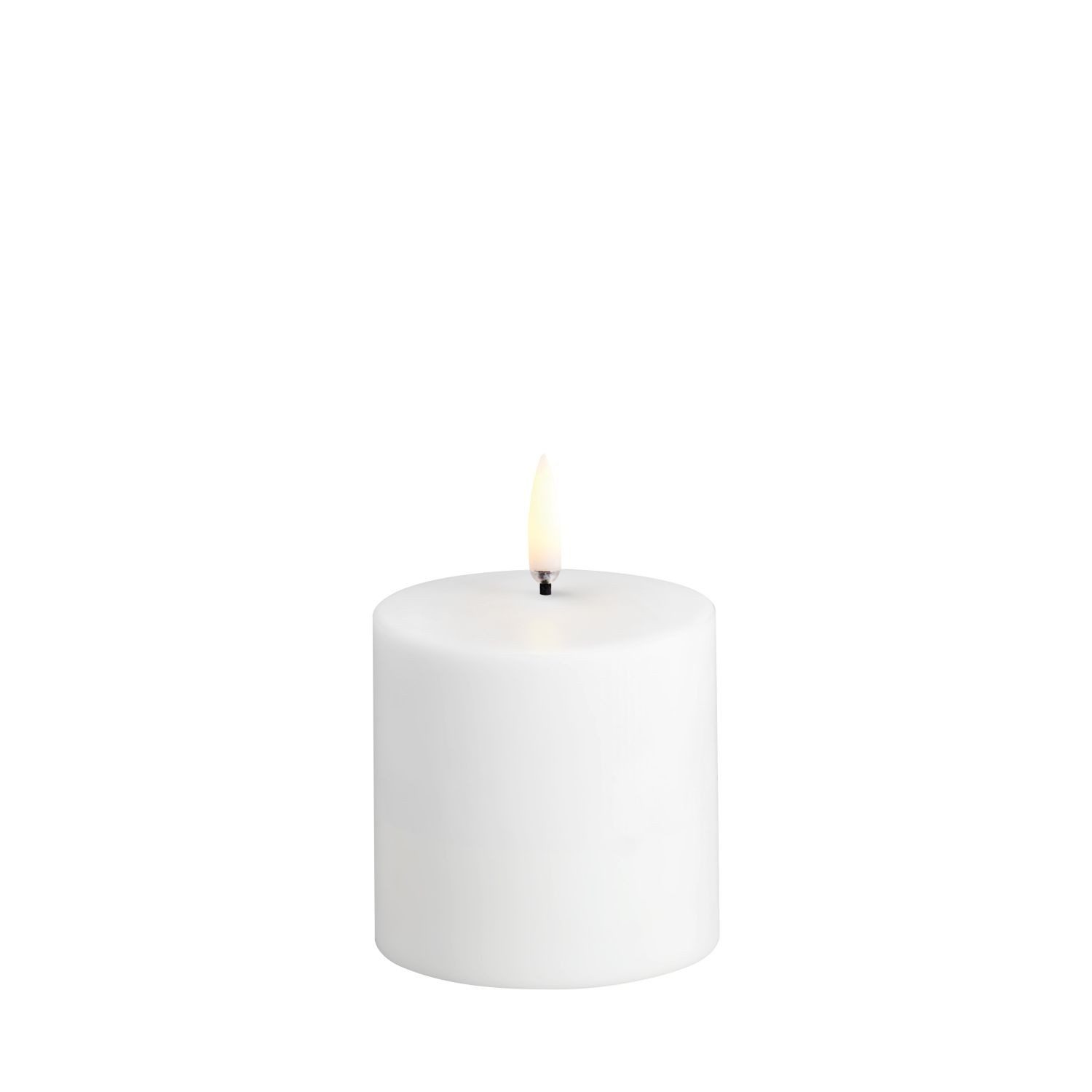 LED-Kerze Wiederaufladbare LED-Stumpenkerze 6,8 cm Weiß