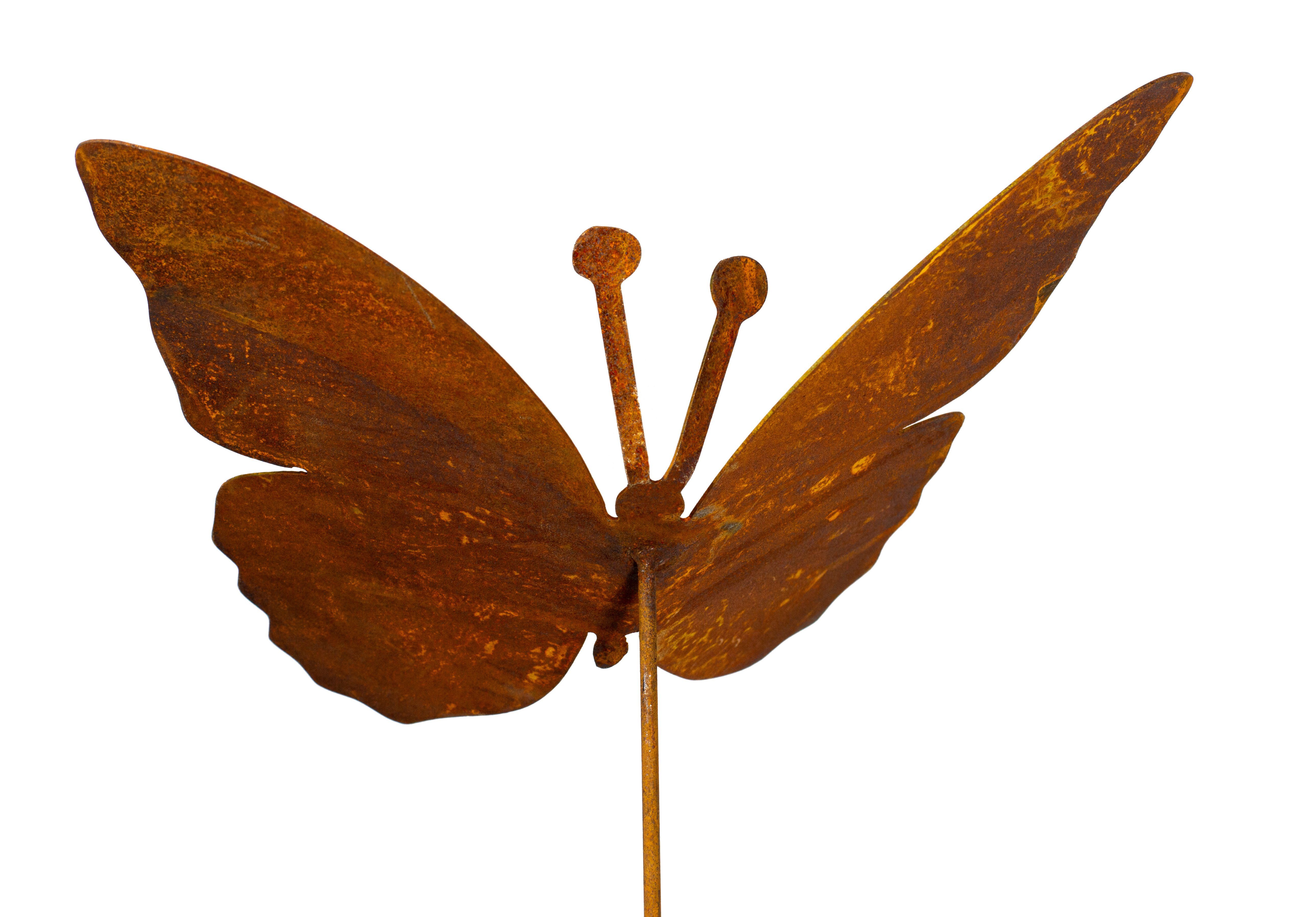Blümelhuber Gartenstecker -Edelroststecker Schmetterling (1-St) wetterfest