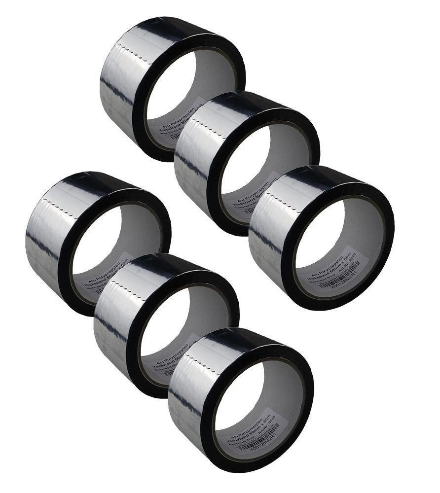 varivendo Dampfsperrklebeband 6 Rollen Alu Polypropylen Klebeband 50mm x 50 günstig online kaufen