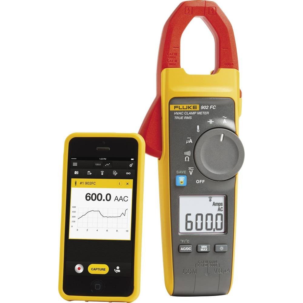 Multimeter Echteffektiv-HLK-Strommesszange Fluke