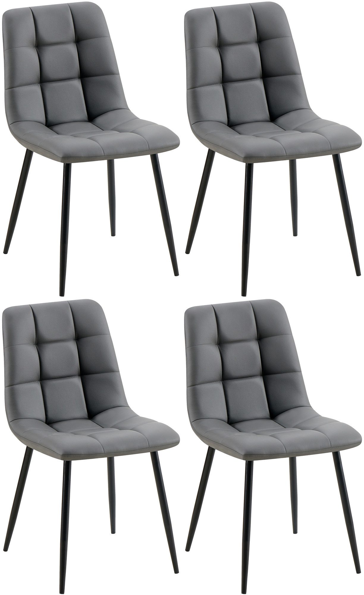 CLP Esszimmerstuhl Antibes (4er Set), Kunstlederbezug günstig online kaufen