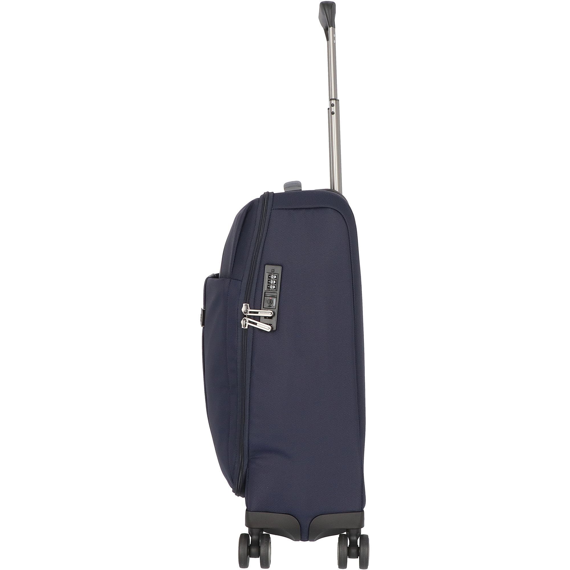 Nylon 4 Piquadro Handgepäck-Trolley Rollen, Brief, blue