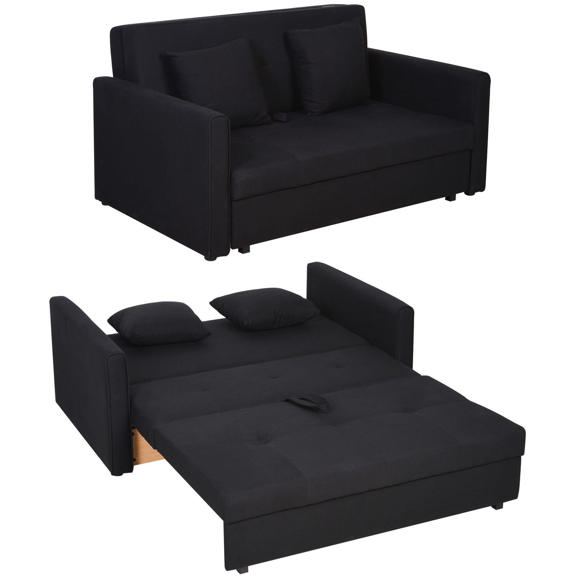 Schlafsofa Schlafcouch mit Bettfunktion, mit Stauraum