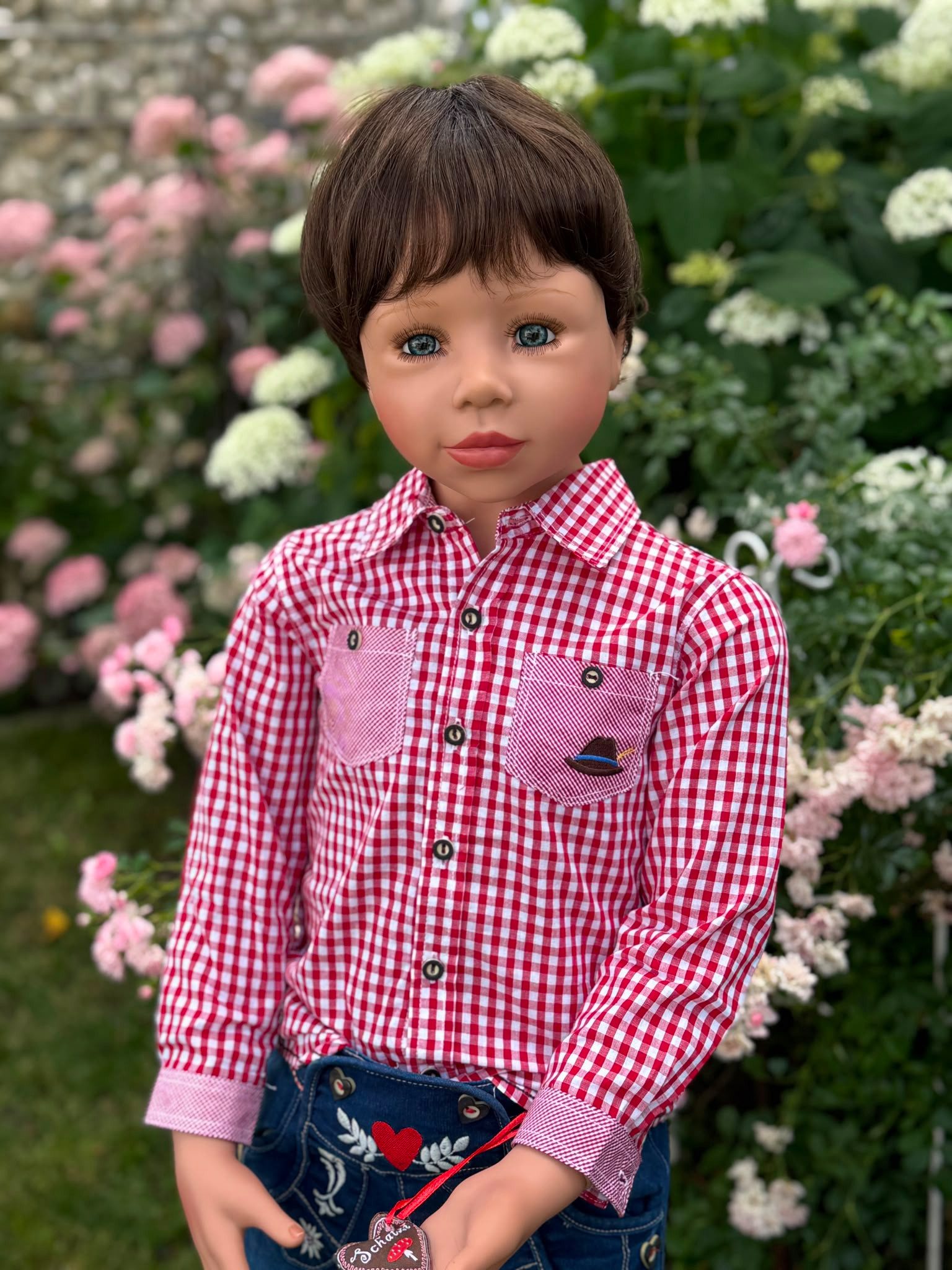 CMTPUPPENGALERIE Stehpuppe Ben von Monika Levenig - 122 cm - braun (1-tlg)