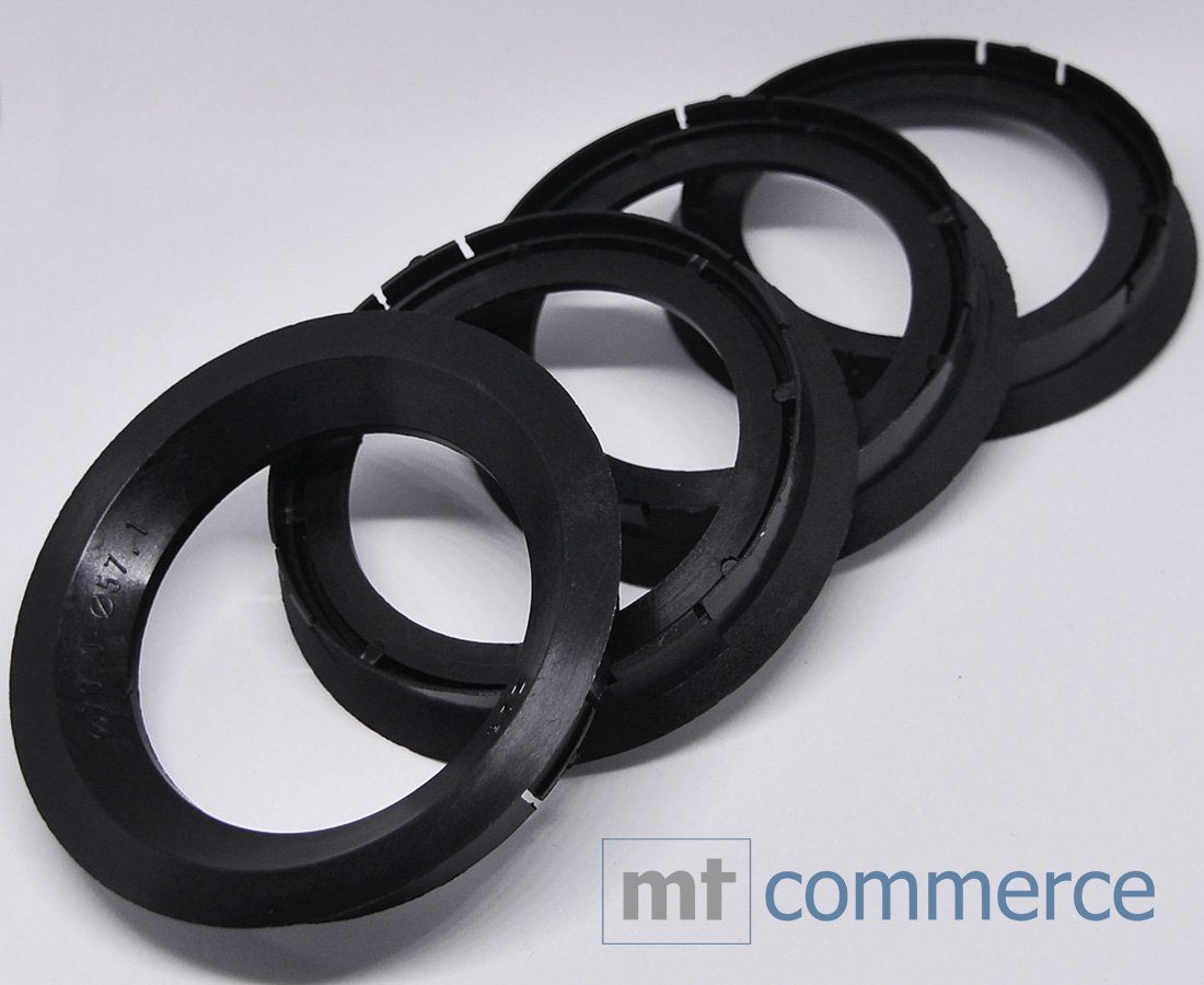 BRANDT AUTOMOTIVE Reifenstift 4X Zentrierringe schwarz Felgen Ringe Made in Germany, Maße: 76,0 x 57,1 mm – Bild 2 von 3