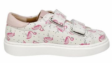 MAA MAÁ Leder Sneaker C285 Slipper Mädchen Schuhe mit Flamingos Sneaker