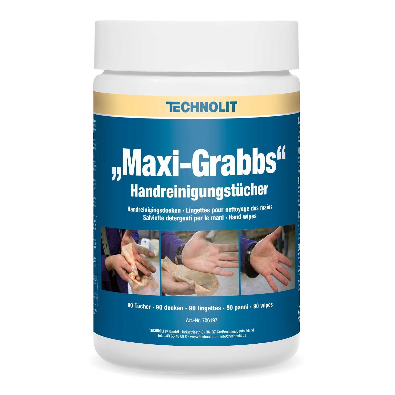 Handcreme Handreinigungstücher Maxi-Grabbs, 90 Reinigungstücher, Handreiniger