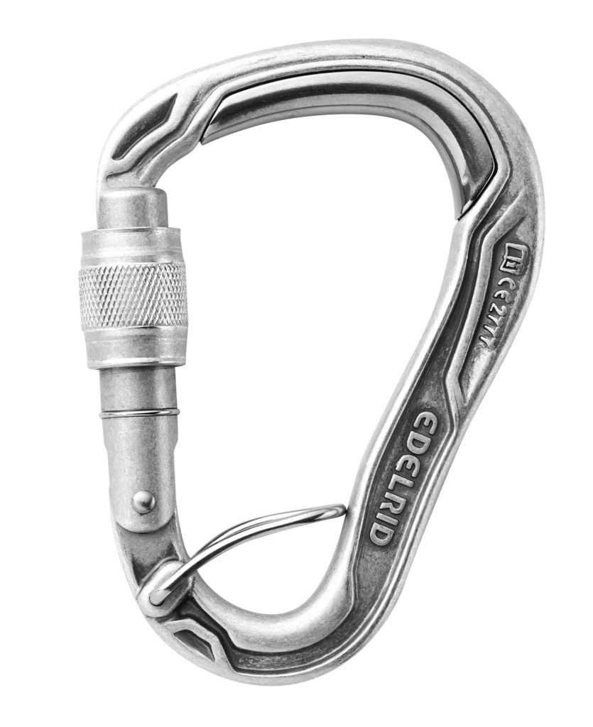 Edelrid Karabiner HMS Bulletproof Screw FG Karabiner silber