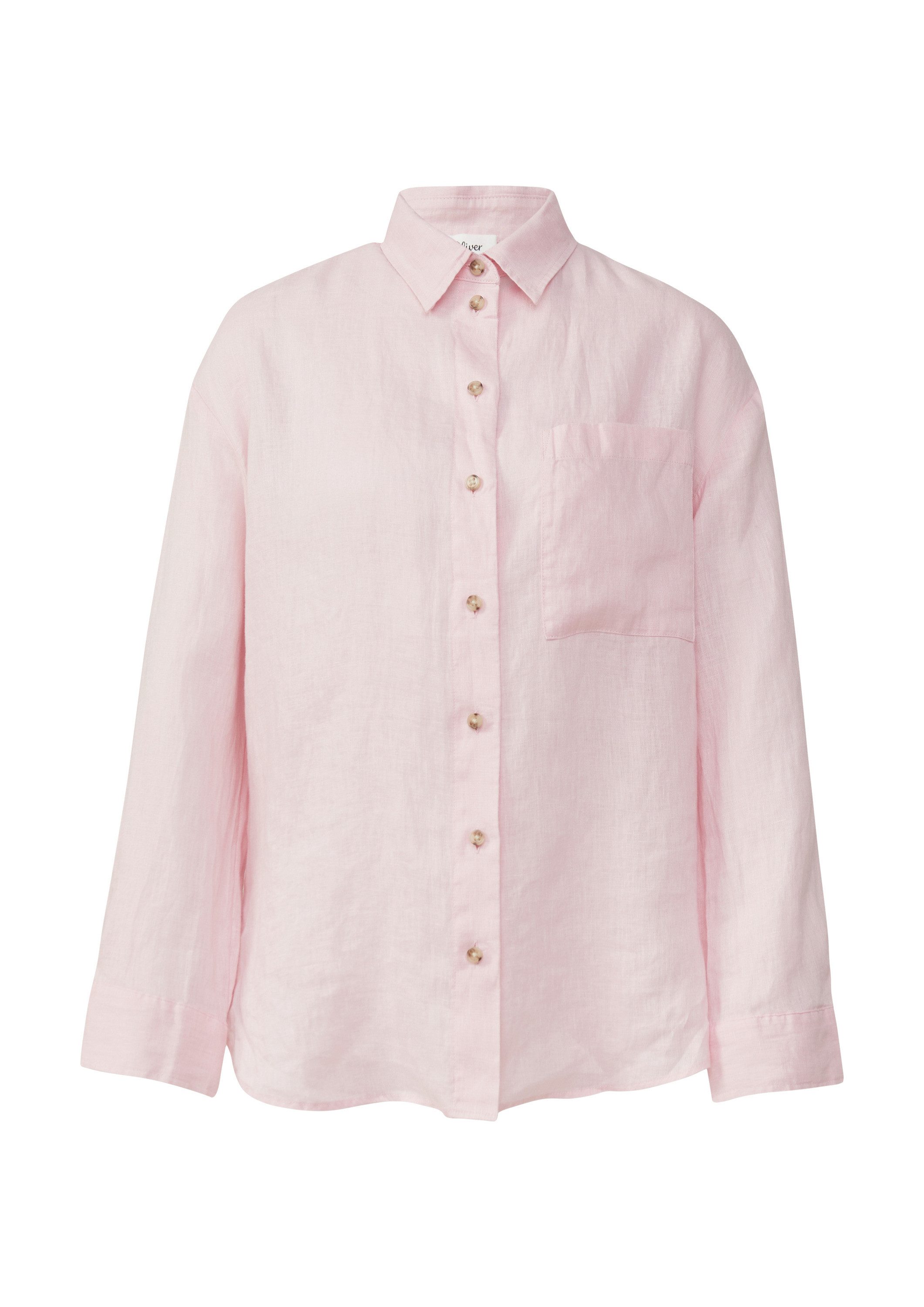 s.Oliver Langarmbluse Bluse Oversize Bluse aus reinem Leinen günstig online kaufen