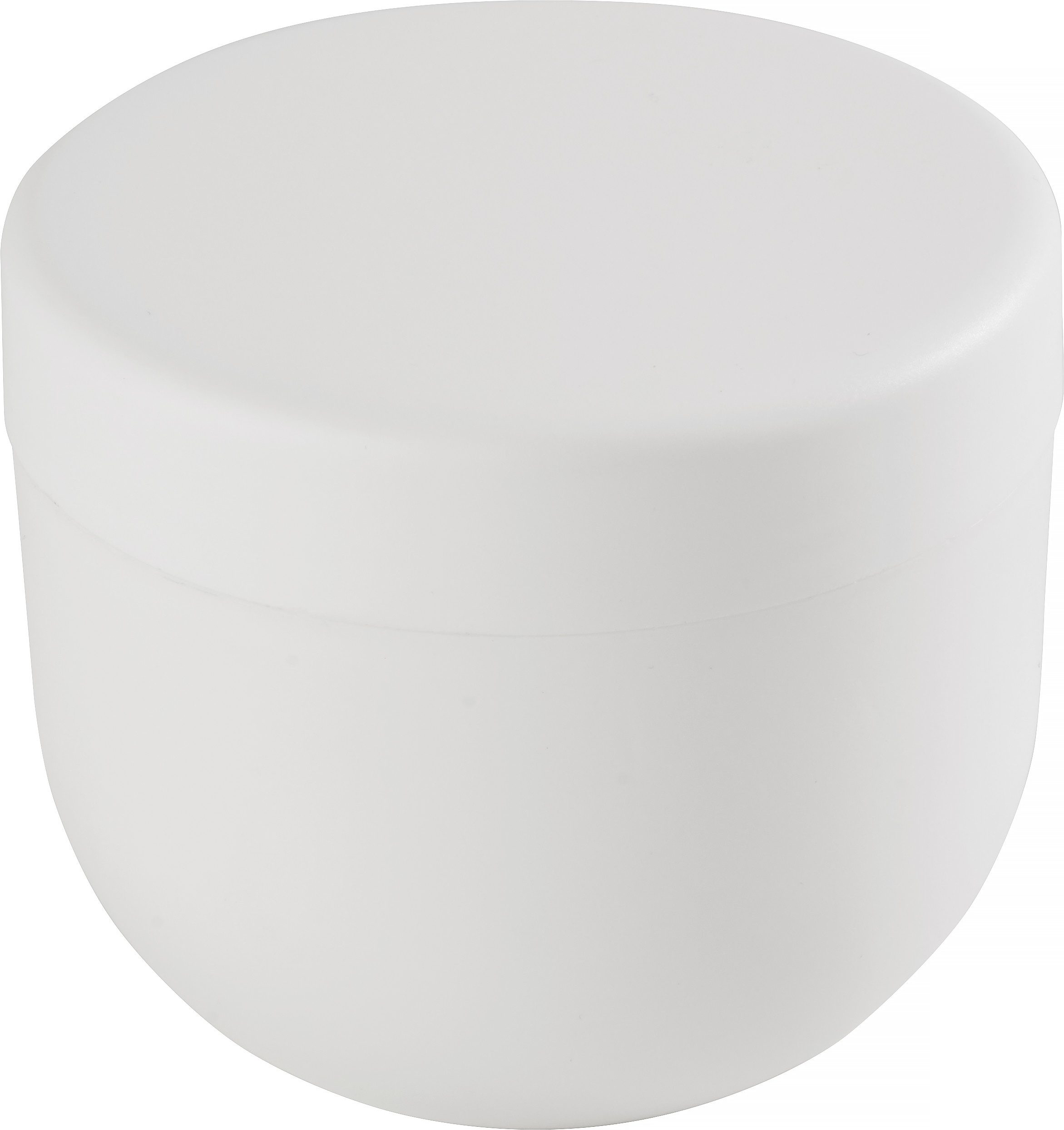 Glorex Aufbewahrungsbox Cremedose, einwandig, Weiß, einwandig weiß