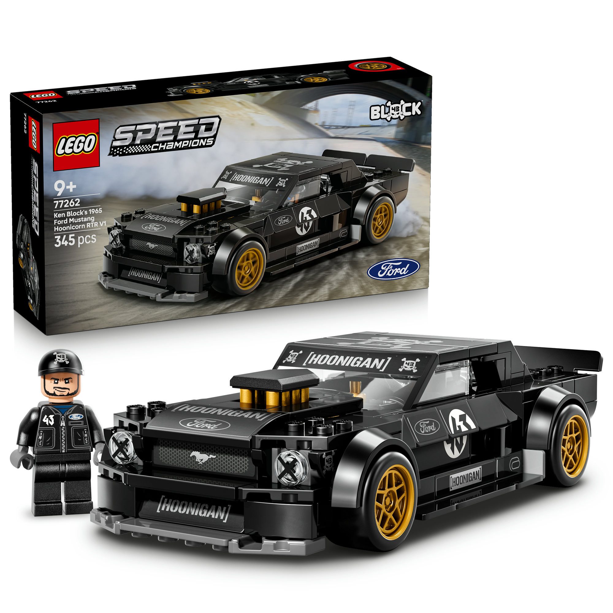 LEGO® Ken Blocks 1965 Ford Mustang Hoonicorn V1 (77262) Konstruktionsspielsteine, (345 St), LEGO Speed Champions, Made in Europe von lego®