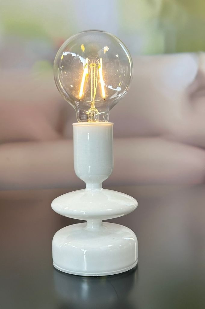 TIZIANO - DESIGN & EMOTIONS Dekofigur Dekolicht Savazza LED Glas weiß