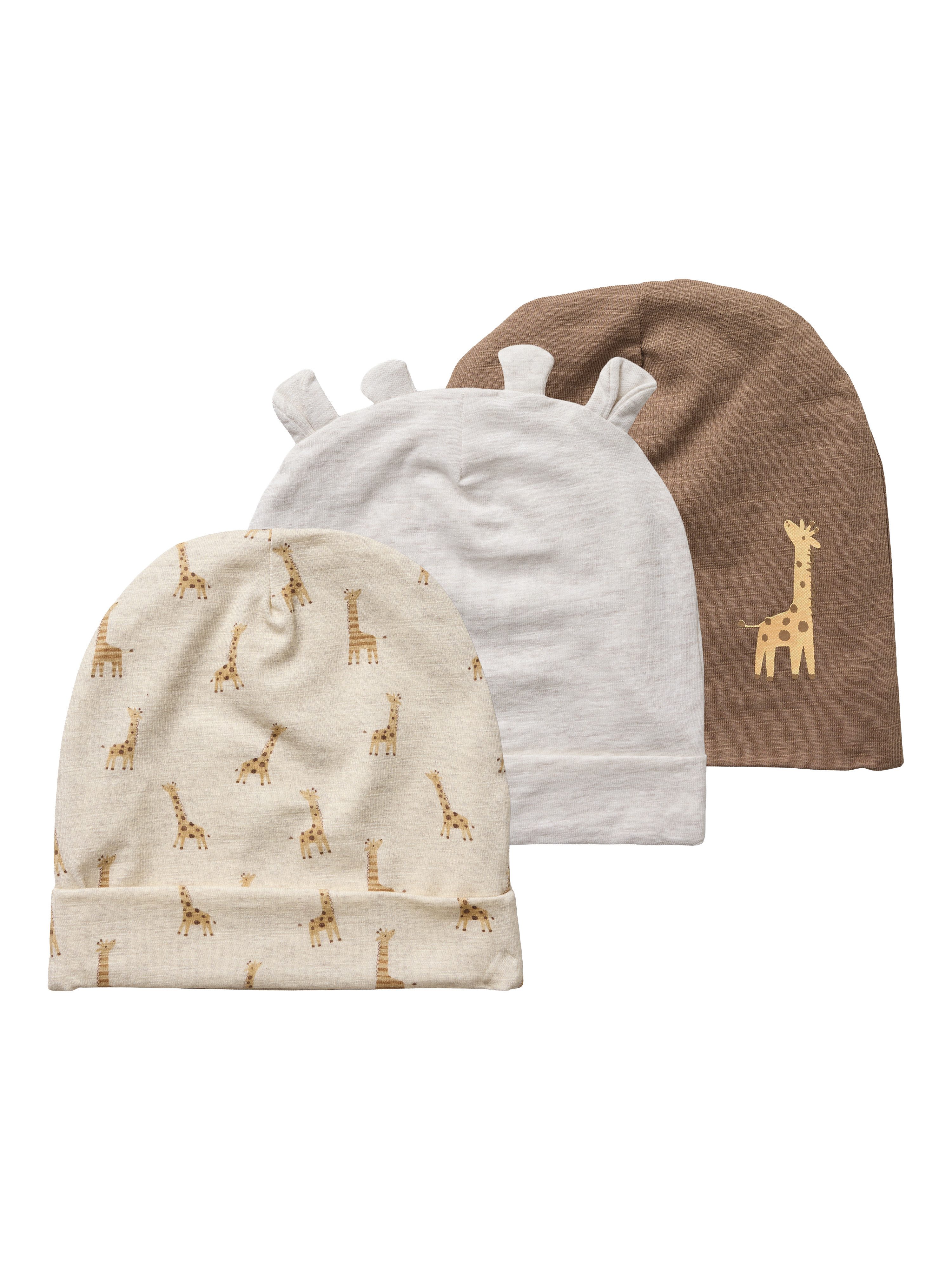 Name It Langarmbody NBNBERRO R LS BODY SET WITH HAT Baumwollmischung, ein Body mit unterschiedlichen Mützen im Set
