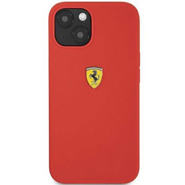Ferrari Handyhülle Scuderia Ferrari Silikon Hardcase Hülle für Apple iPhone 13 Mini Rot