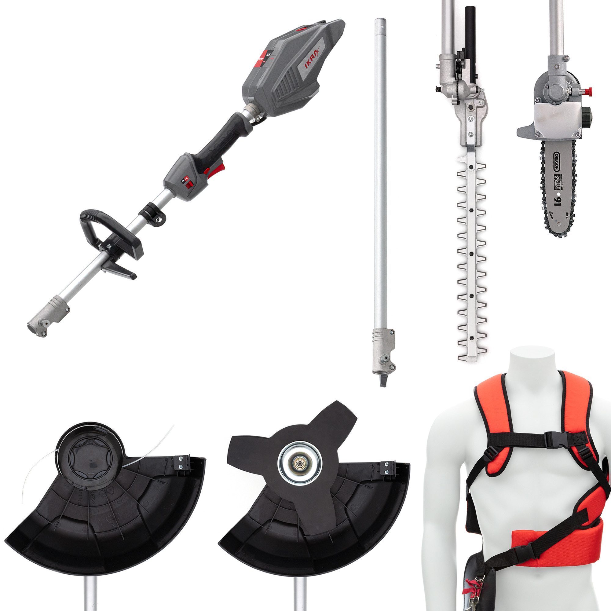 ikra GmbH Multitool IB-MT 36, (ohne Akku & Ladegerät), kompatibel mit BOSCH 36V