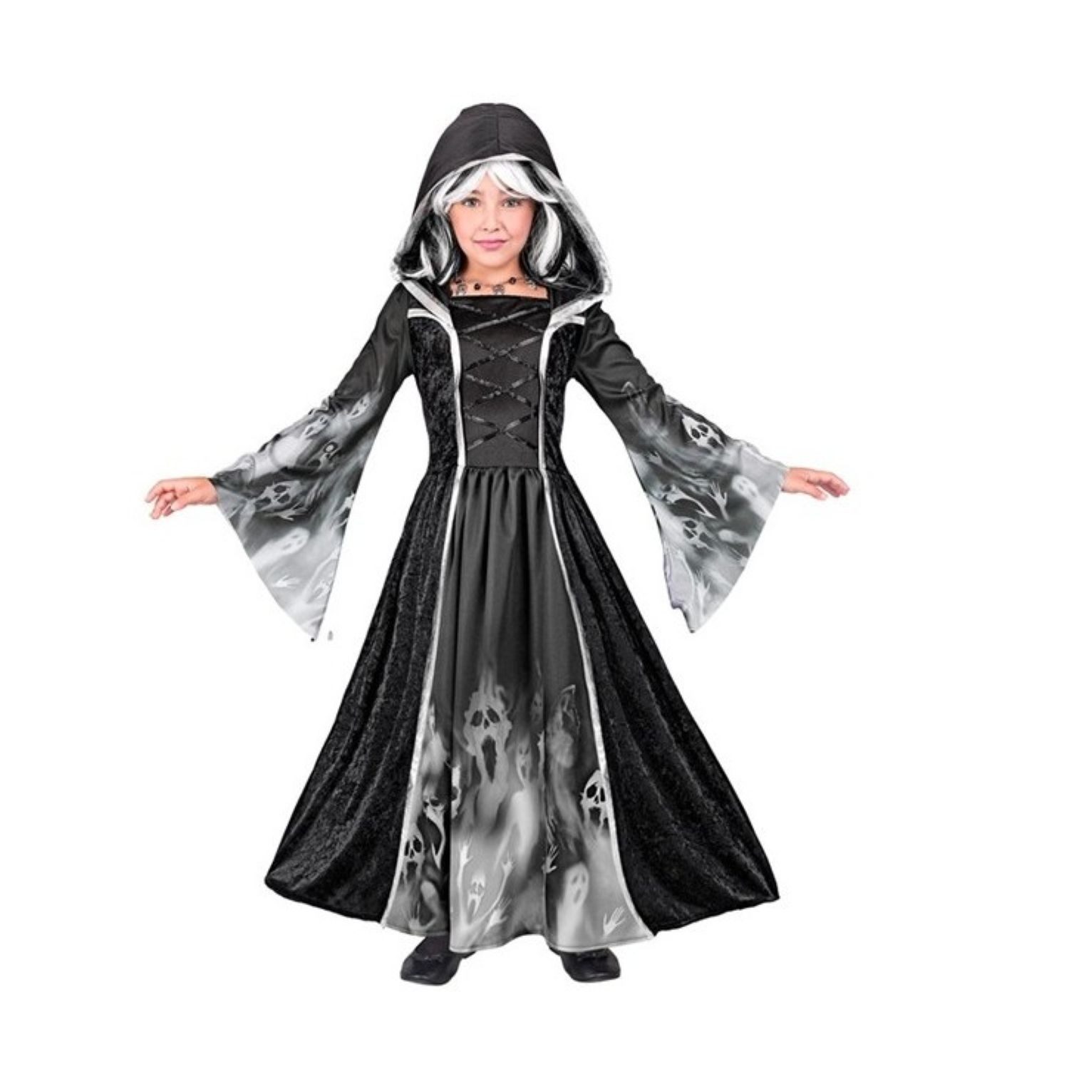 Widmann S.r.l. Kostüm Kostüm 'Screaming Souls' für Mädchen, Kleid mit K