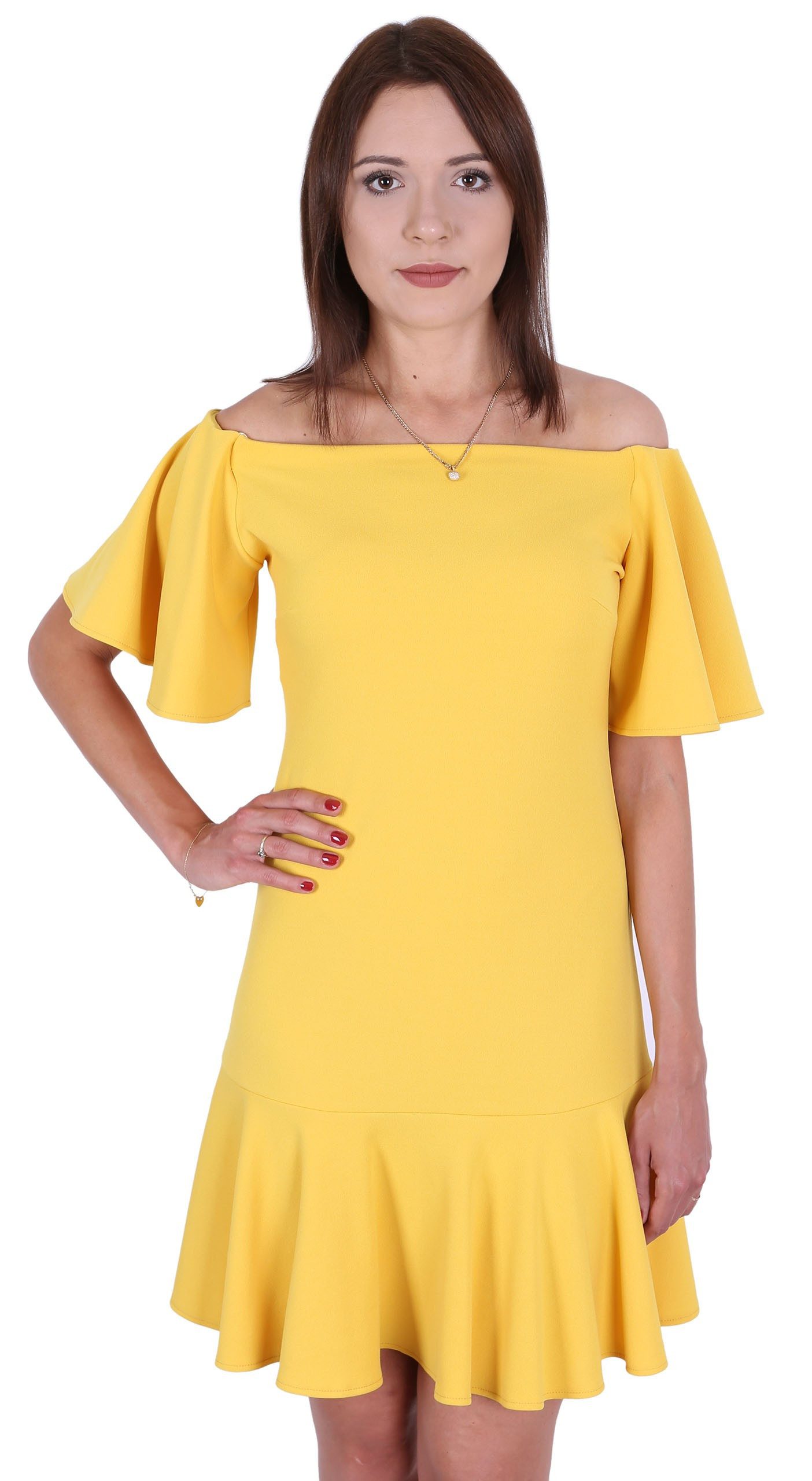 Sarcia.eu Minikleid John Zack Kanariengelbes Kleid günstig online kaufen