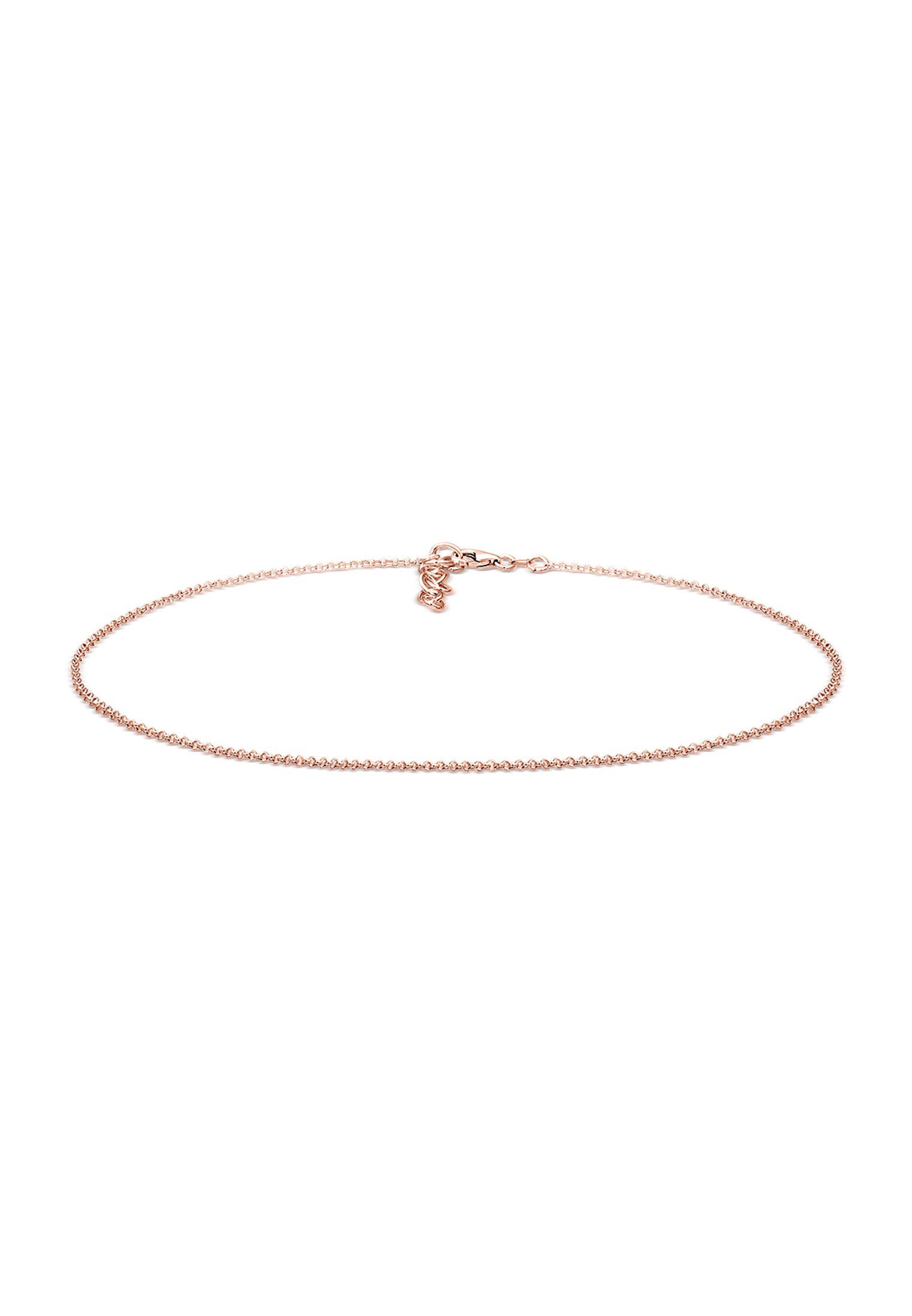 Valentinstagsgeschenk Elli Kette ohne Anhänger Choker Kette Basic ohne Anhänger 925 Silber, goldfarben