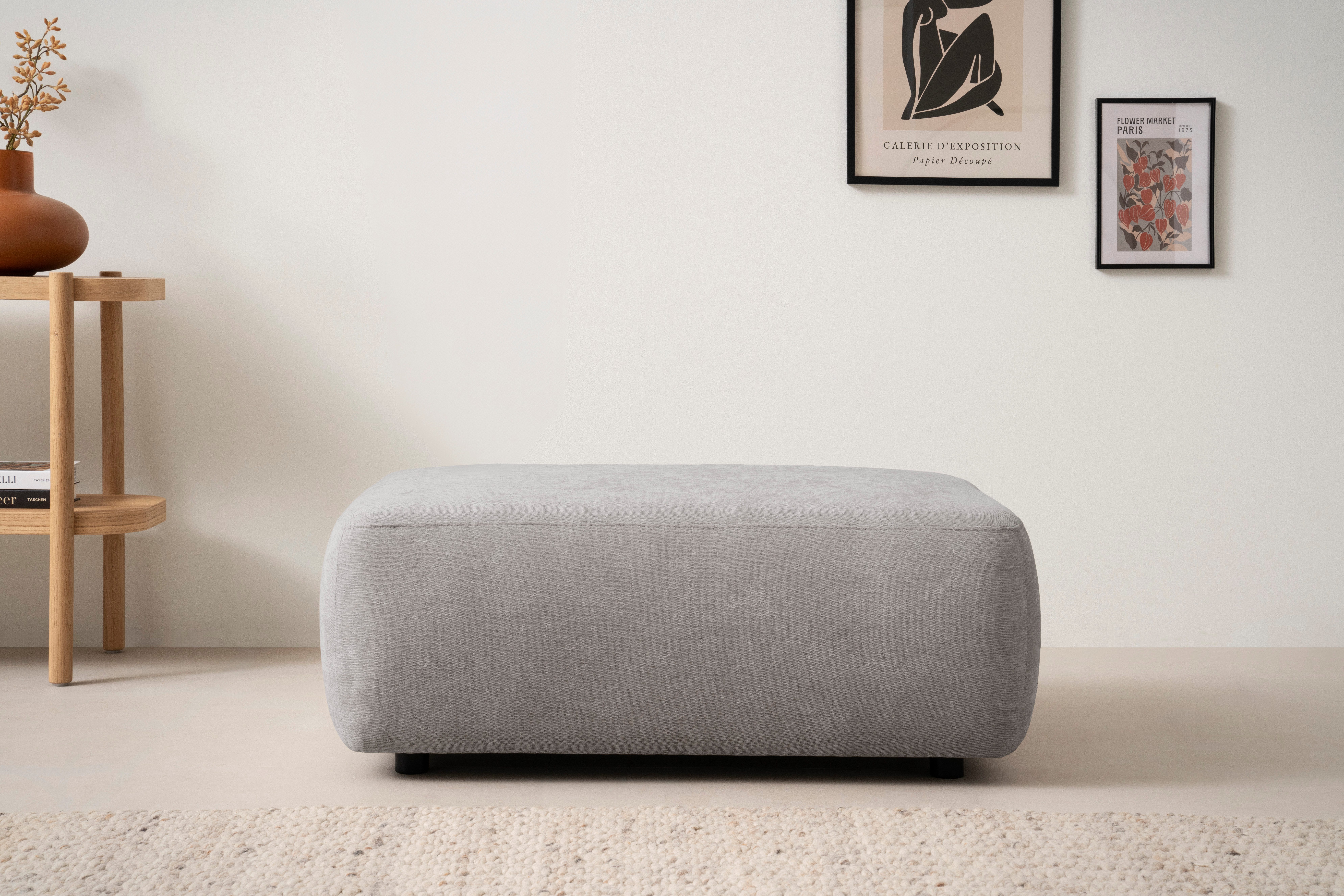 INOSIGN Polsterhocker Torge, Hocker in Cord, günstig online kaufen