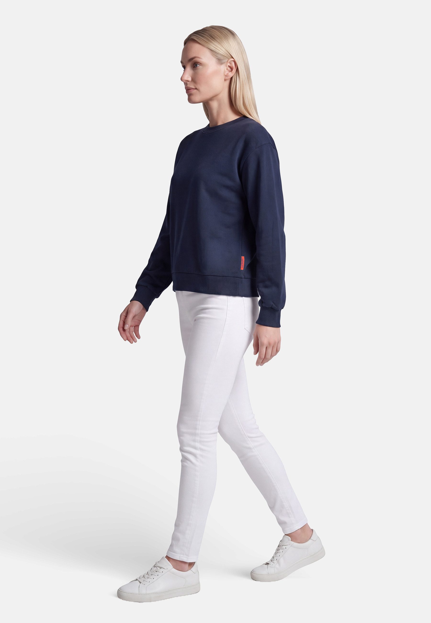 salzhaut Longpullover AGEWEREN Damen Relaxed-Fit salzhaut – nordisch frisch, lässig und frech für jeden Tag! – Bild 4 von 5