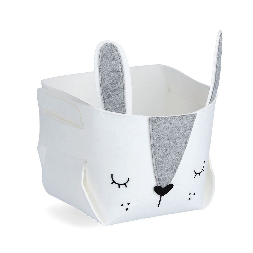 Zeller Present Aufbewahrungsbox zeller Aufbewahrungskorb HASE BHT 21x17x21 cm weiß Einkaufskorb Korb