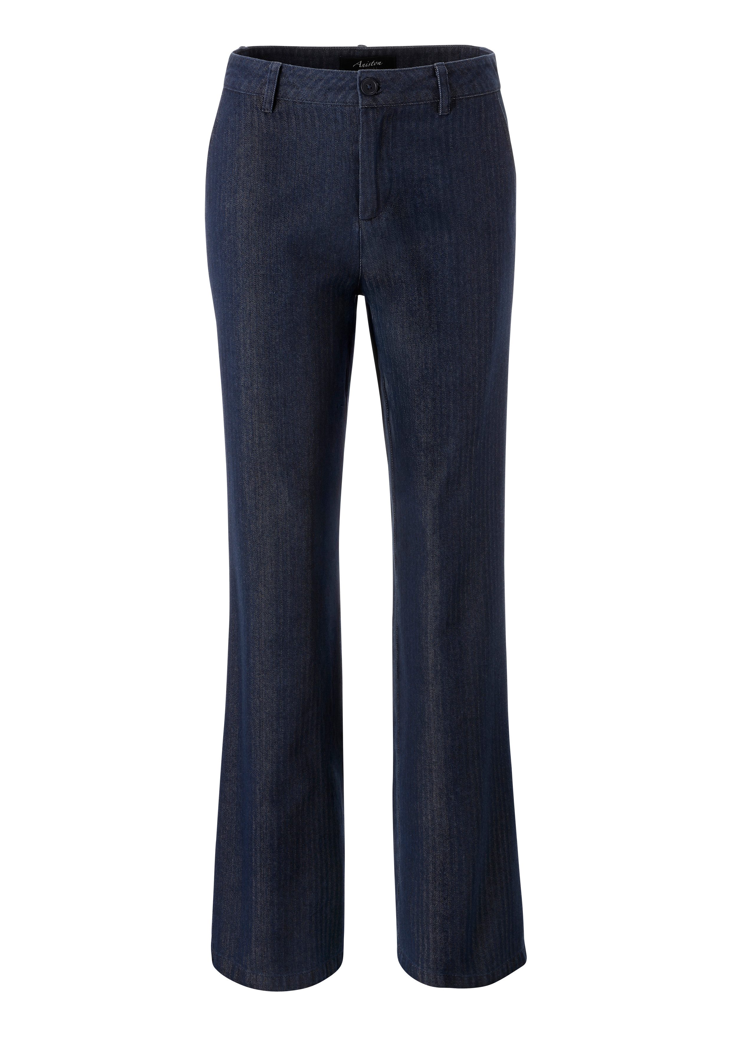 Aniston CASUAL Straight-Jeans aus strukturiertem, weichen Denim - NEUE KOLLEKTION – Bild 5 von 5