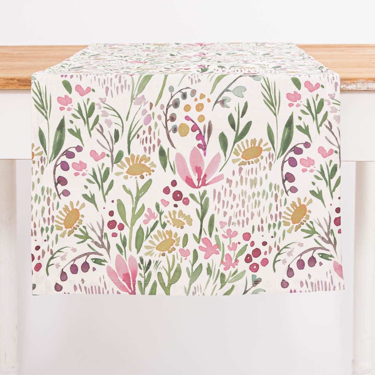 SCHÖNER LEBEN. Tischläufer Tischläufer Aquarell Blumen günstig online kaufen