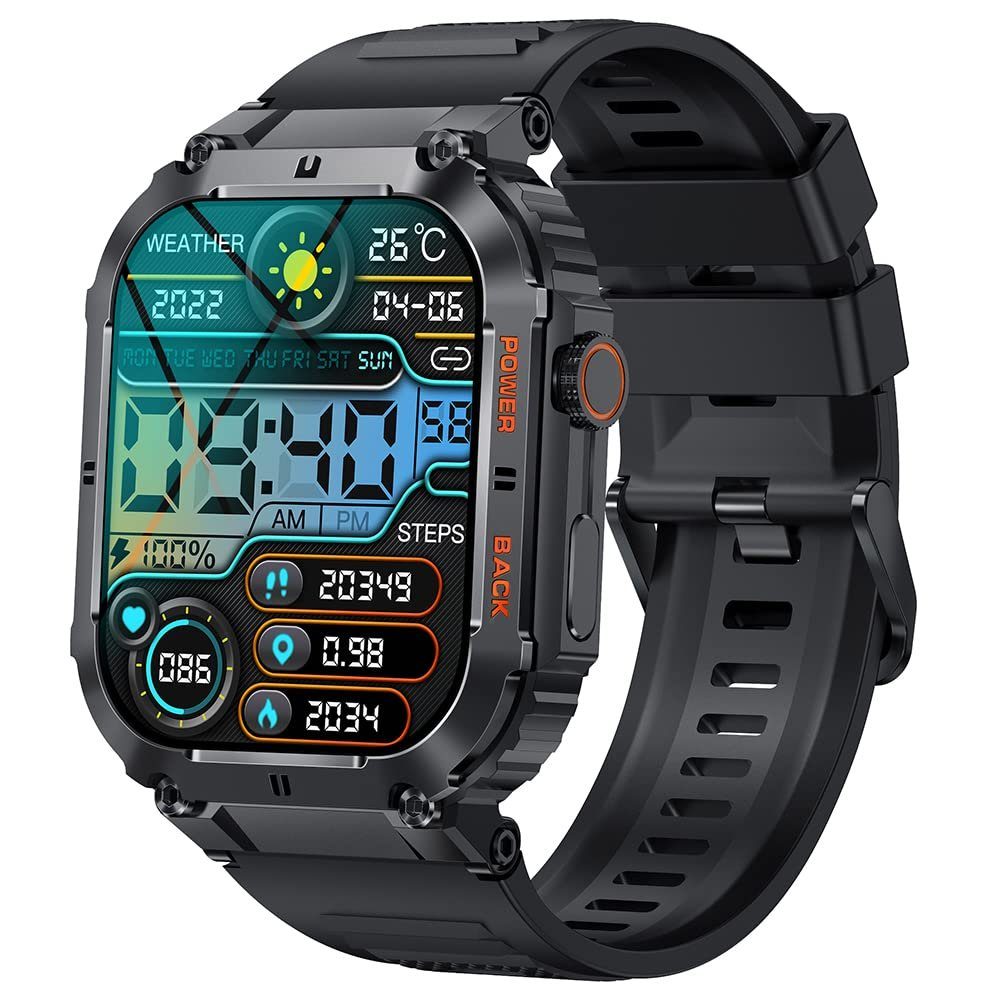 Welikera Smart Uhr mit Trainingsüberwachung,Schlafüberwachung,Bluetooth-Anrufen Smartwatch