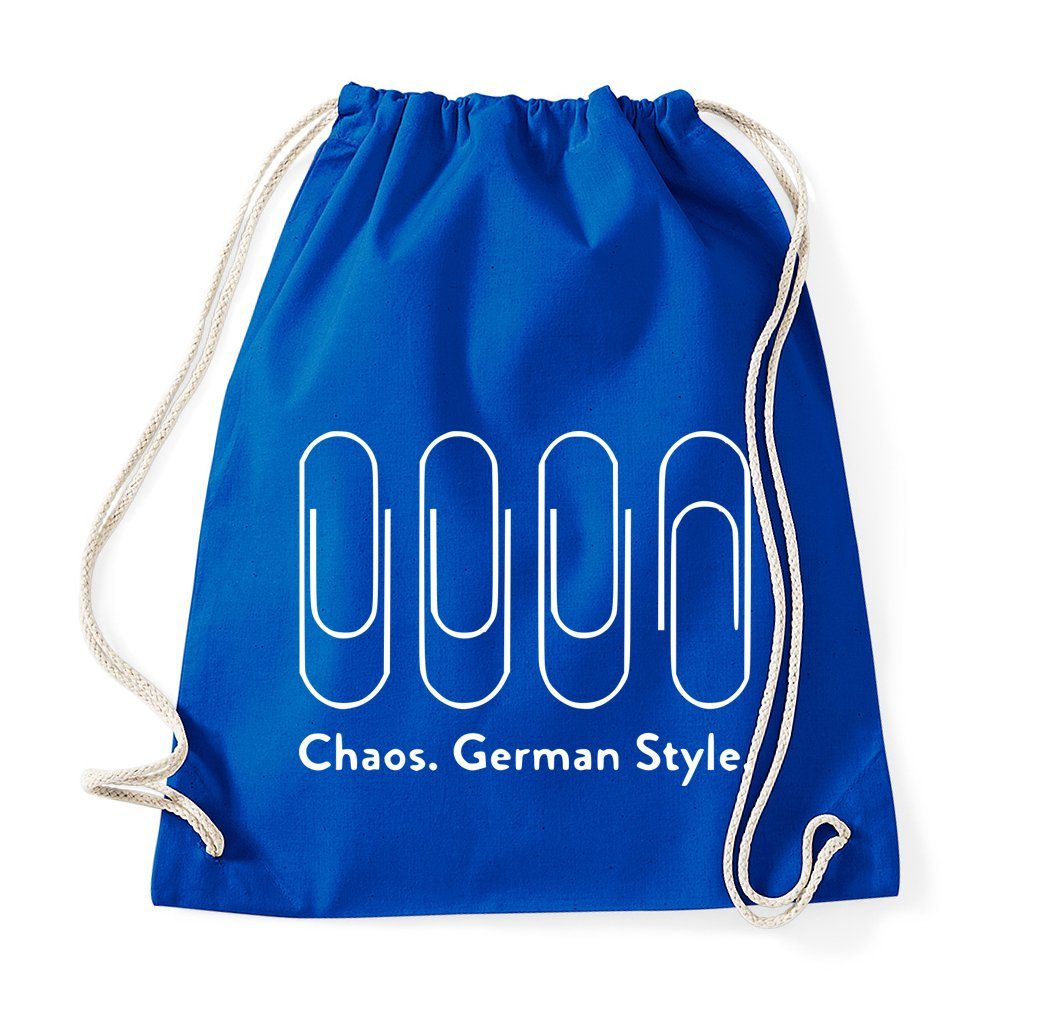 Youth Designz Turnbeutel Chaos German Style Baumwoll Tasche Turnbeutel, mit modischem Print