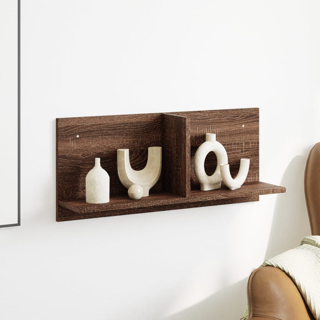 vidaXL Regal Wandschrank 70x16,5x30 cm Braun günstig online kaufen