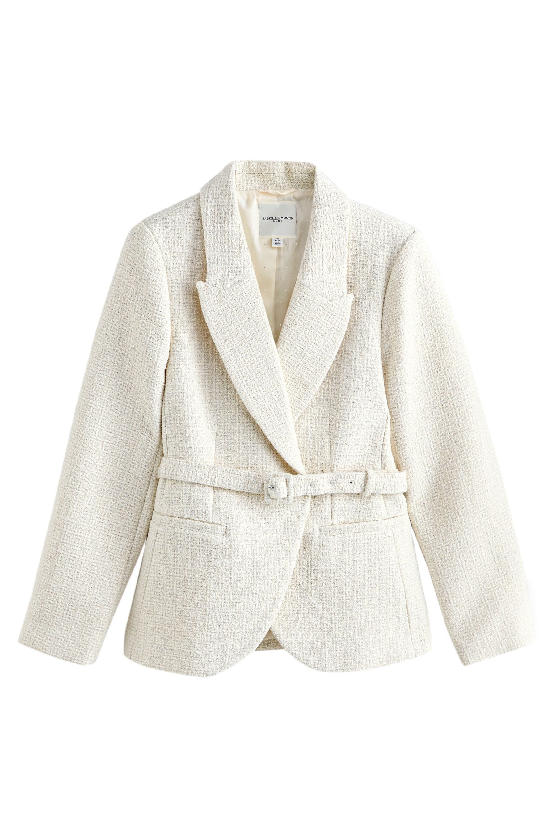 Next Jackenblazer Tabitha Simmons X Next Bouclé-Blazer mit Gürtel (1-tlg)
