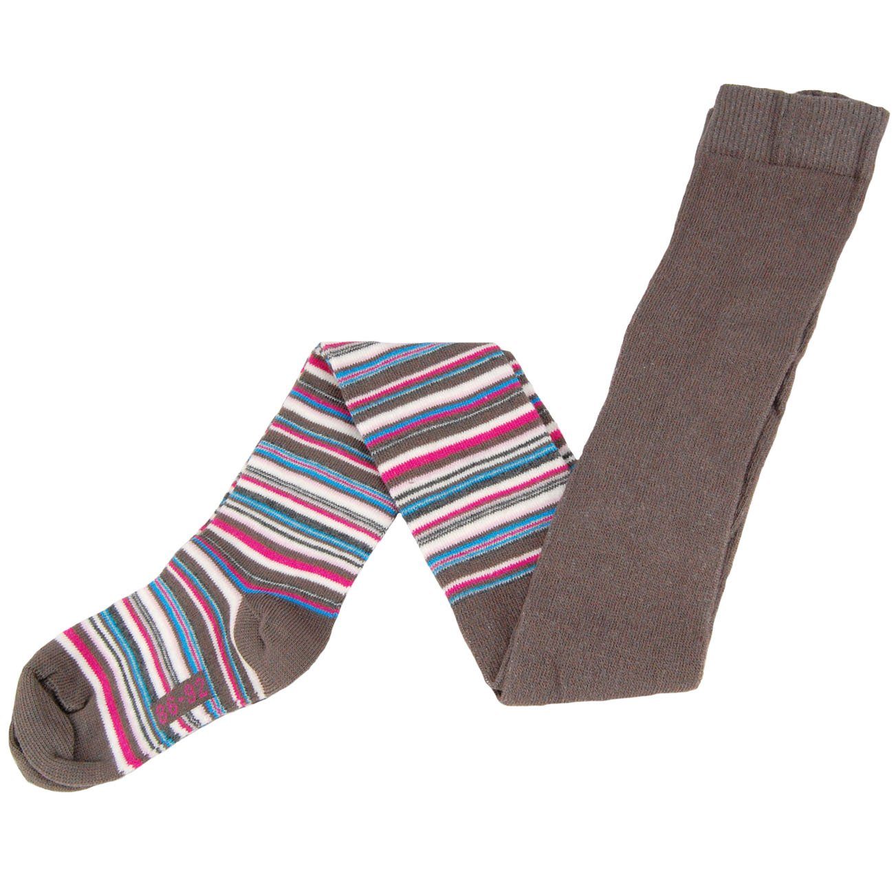s.Oliver Strickstrumpfhose s.Oliver Socks (Set 1 St. 1 Paar) 1er Pack Kinder Mädchen oder Jungen Strumpfhosen Baumwolle Ringel