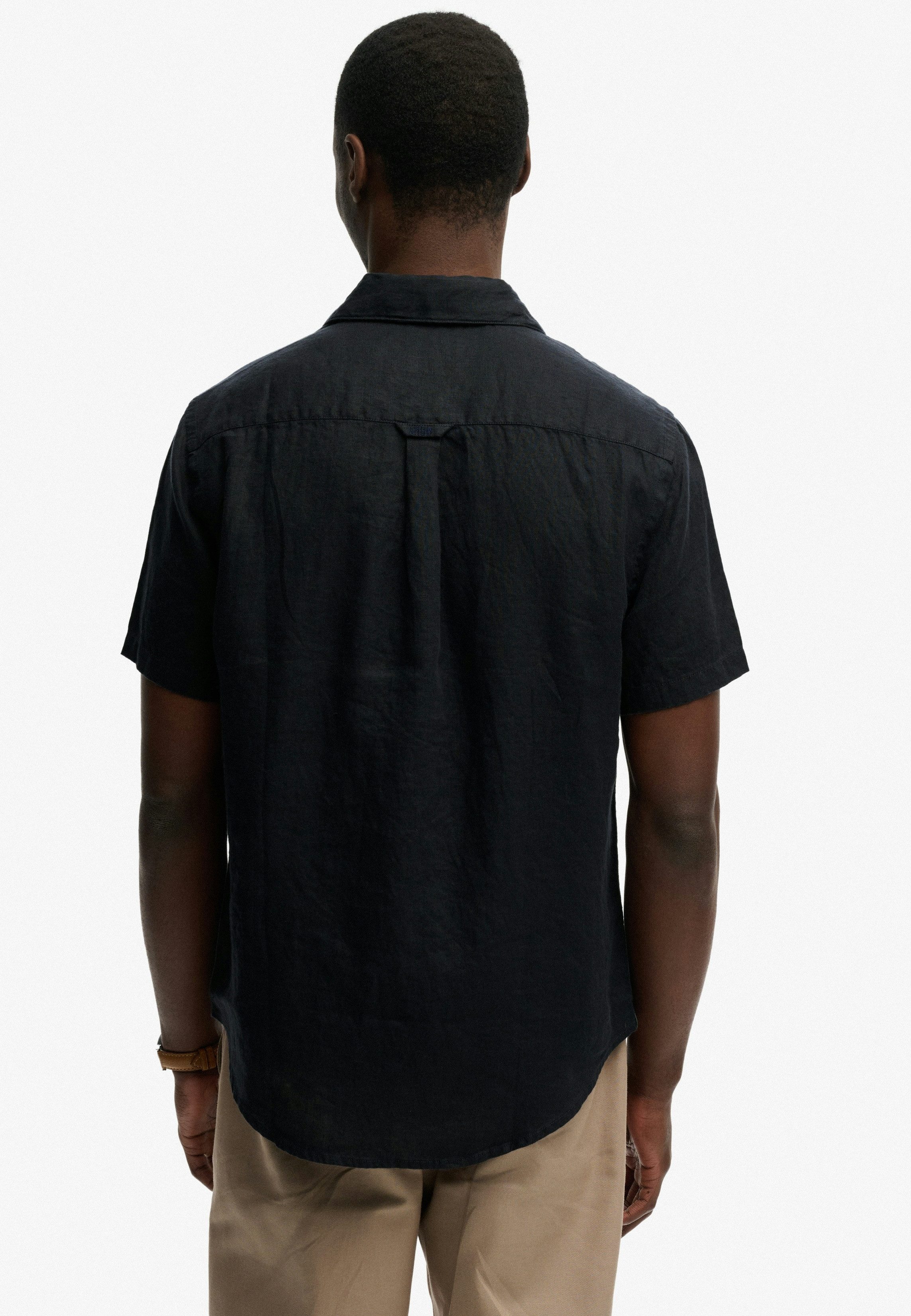 Superdry Leinenhemd RIVIERA S/S LINEN SHIRT aus 100% Leinen