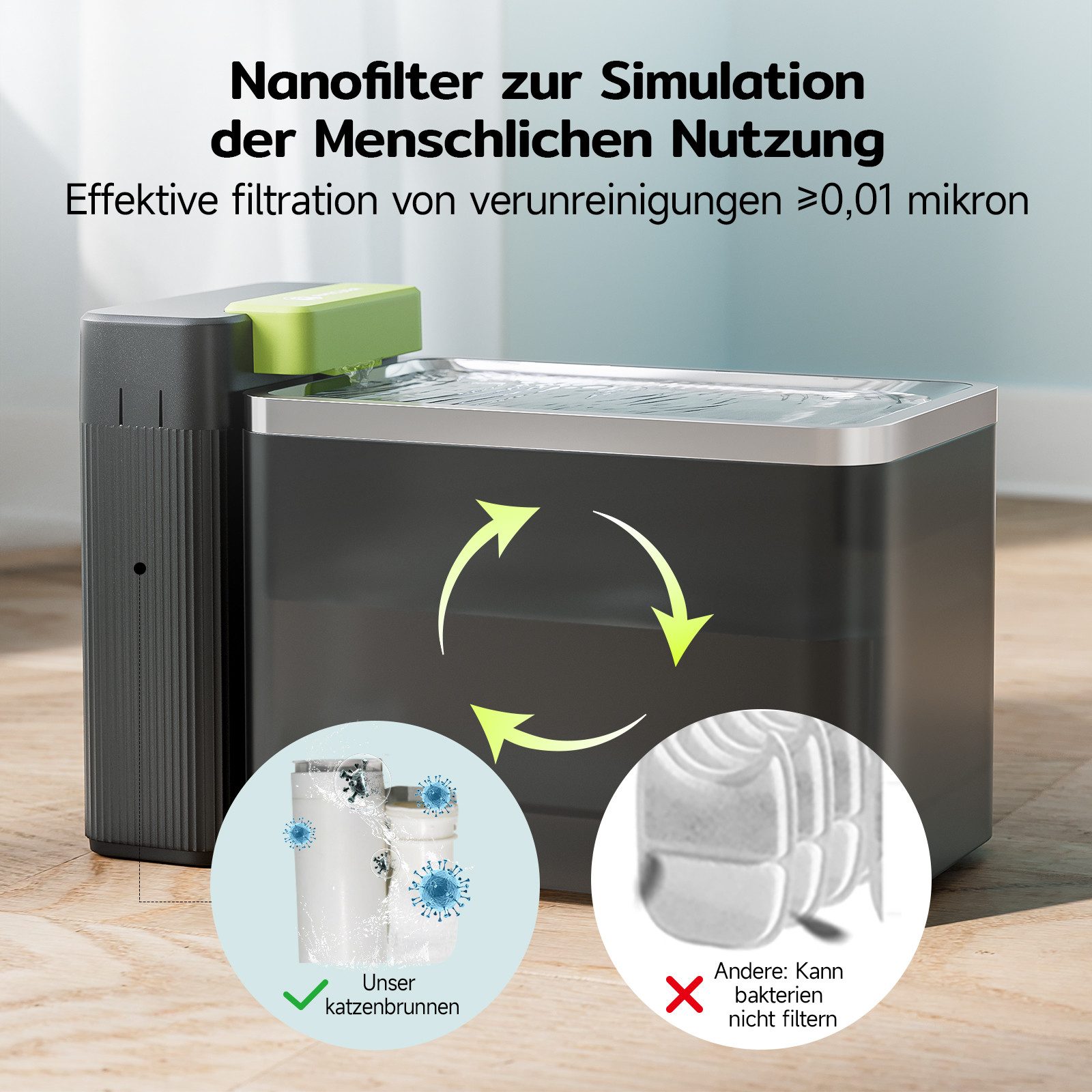 AmiCura Trinkbrunnen A3 Lite 3,3L Großer günstig online kaufen
