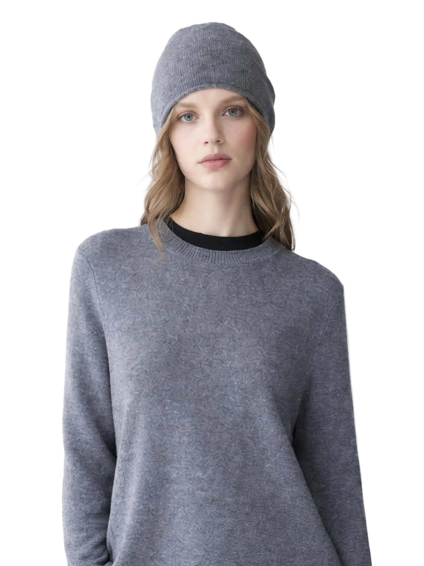 GOBI Cashmere Rundhalspullover 99€ Kaschmir-Set aus Pullover und Mütze