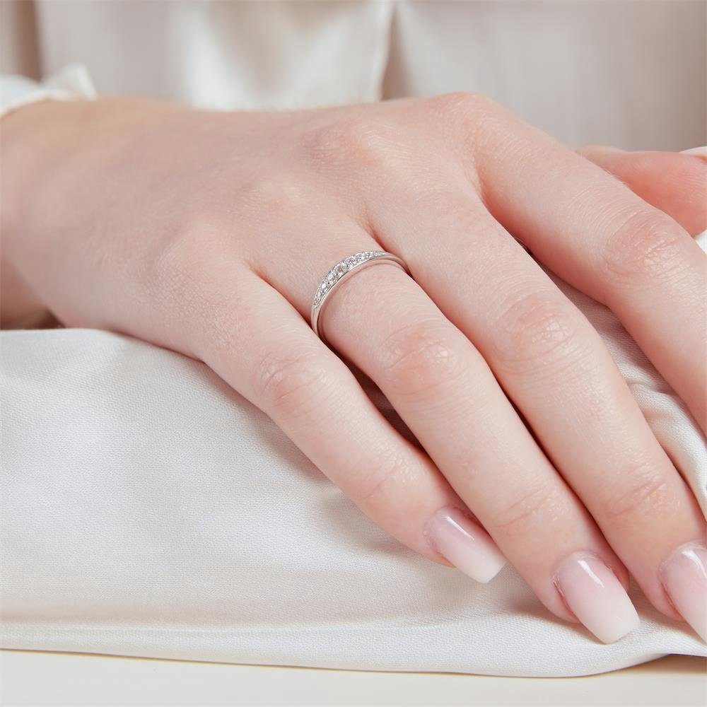 JEWLIX Silberring Mit funkelnden Zirkonia Damenring aus 925er Silber SR0495 günstig online kaufen