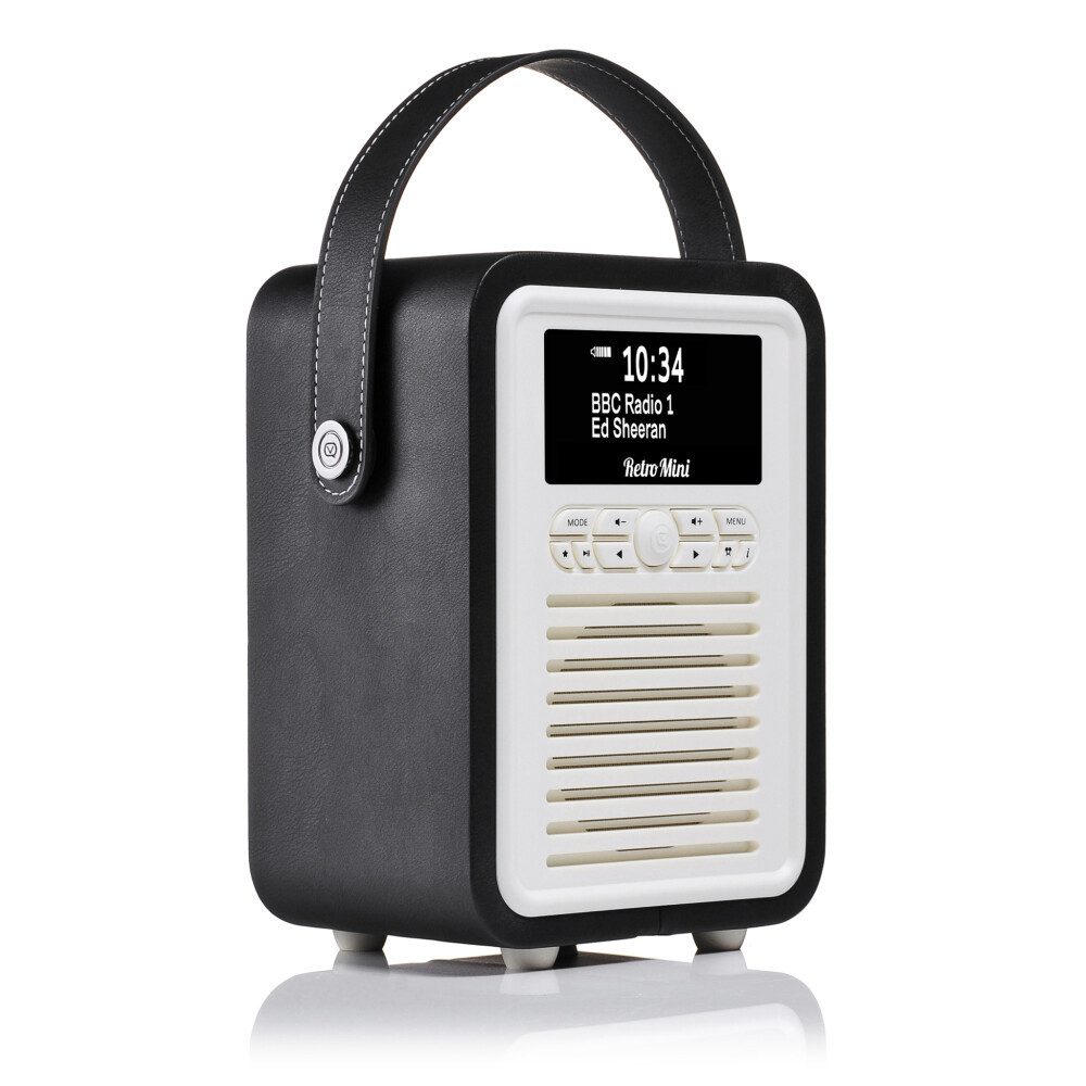 LAURA ASHLEY VQ Retro Mini DAB/DAB+ Digitalradio Bluetooth, Wecker – Schwarz VQ Digitalradio (DAB)
